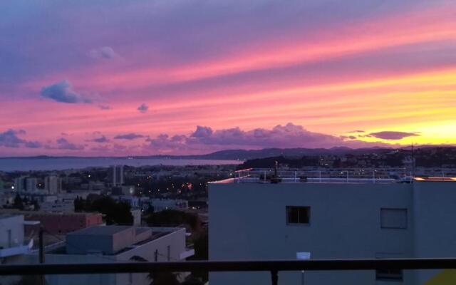 Greeter-Appartement avec vue mer, parking et piscine