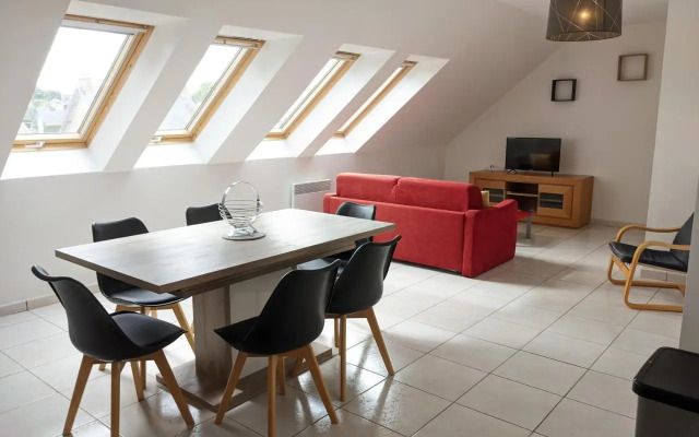 T2 lumineux à Perros-Guirec, plein centre-ville