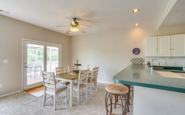 Dock Access + Lake View: Sunrise Beach Escape