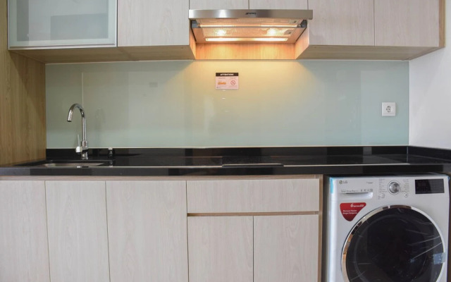 Fully Furnished with Cozy Design Studio at Menteng Park Apartment