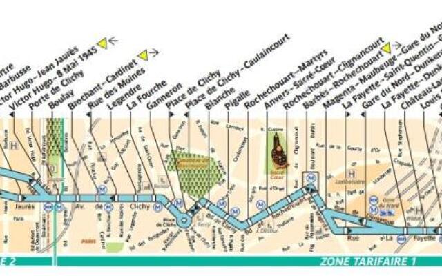 Arty 20m² district of BATIGNOLLES