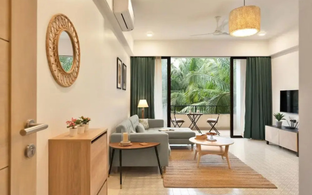 Sol Banyan by Hireavilla - 1BR w Pool in Candolim
