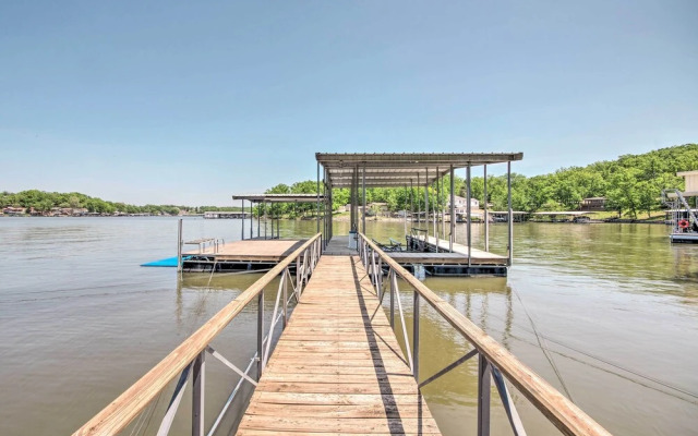 Private Dock: Home on Lake of the Ozarks