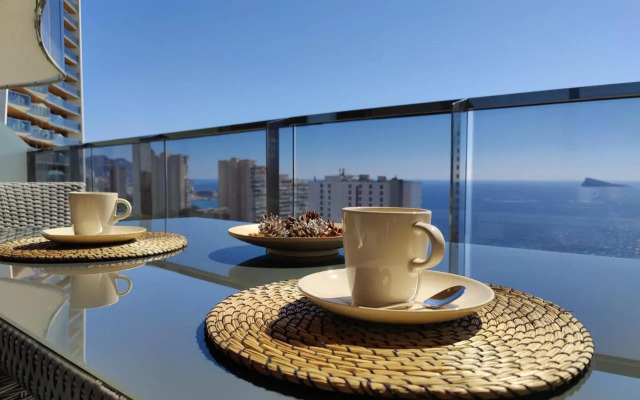 SUNSET WAVES blue sky apartment
