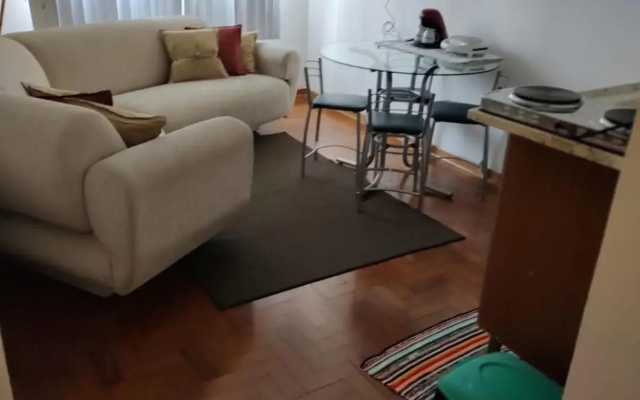 Apartamento 1 dormitório, wifi, ponta da praia - Santos