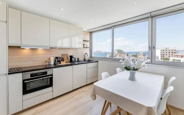 T2 Superbe Vue Mer Et Vallon Des Auffes Avec Parking