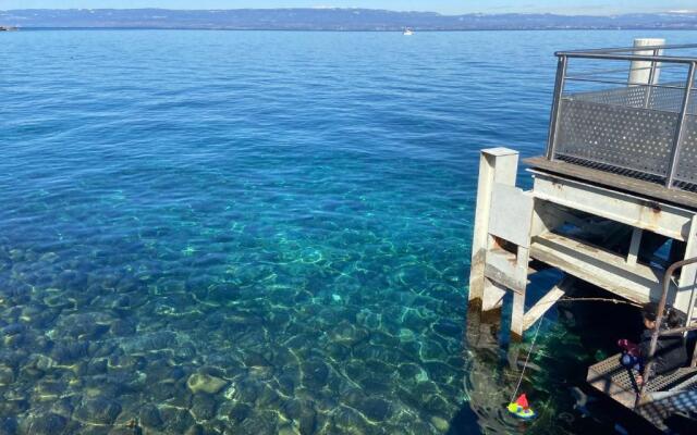 BORD DE LAC,2 chambres SUPERBE VUE LAC 5mn Evian