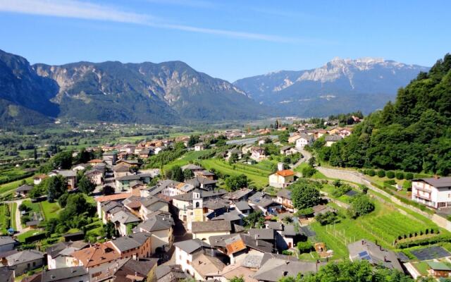 Apartment in Levico Terme With Balcony, Garden, Fireplace