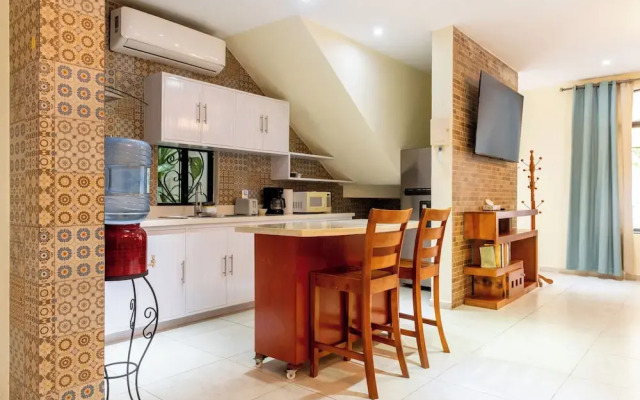 Apt with Pool & jungle in Puerto Morelos