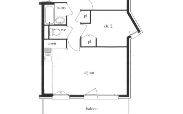 Appartement Les Menuires, 3 pièces, 6 personnes - FR-1-452-6