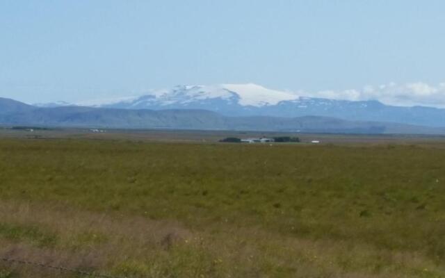 Hekla Cabin 1 Volcano and Glacier View