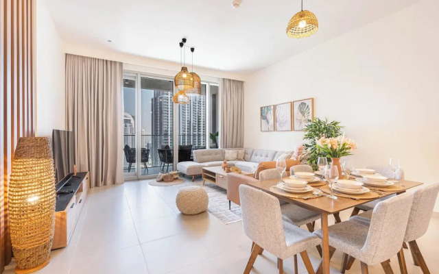 Lux 3BHK Burj Khalifa & fountain view