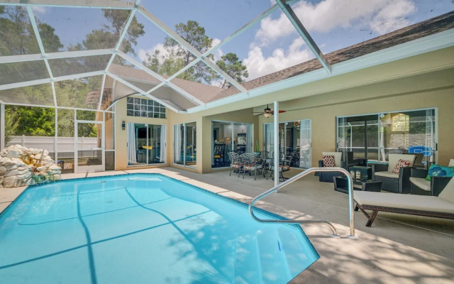 Spring Hill Home w/ Private Pool & Games!
