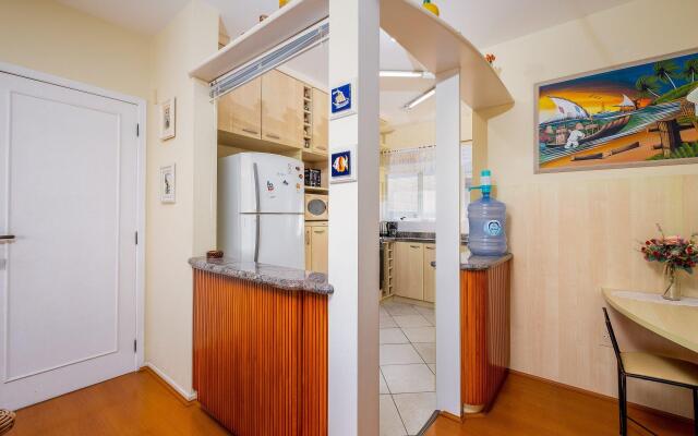 Apto c/churrasqueira a 300m da praia MDO201