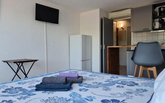 Studio 43 climatisé terrasse vue mer