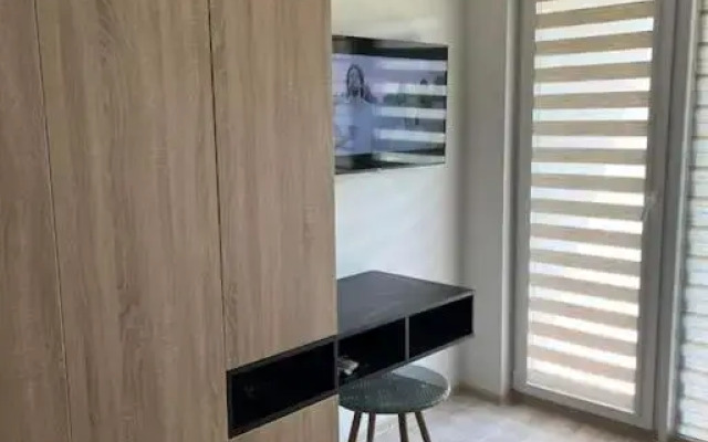 Modern & cozy studio with patio “Prie Juros”