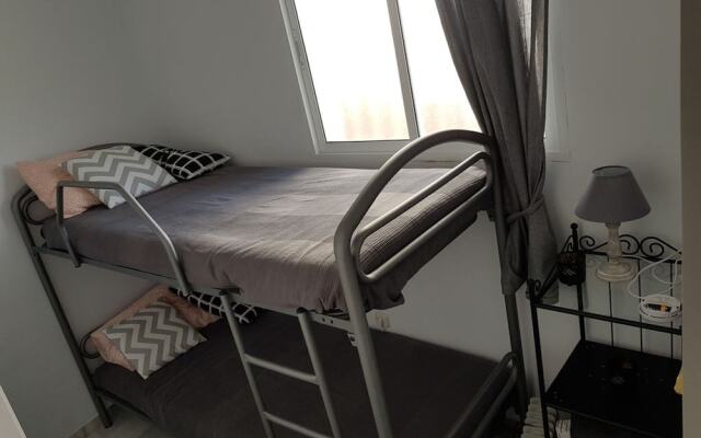 Sunny and spacious apartment with own entrance to pool