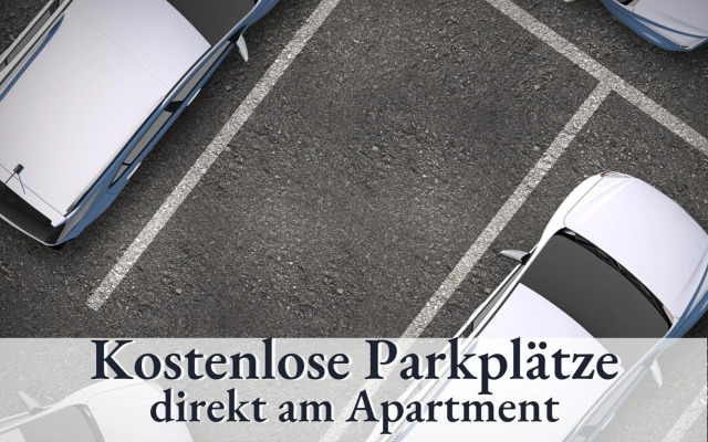 Apartment Black & White mit Sonnenbalkon und Parkplatz