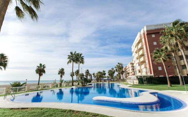 2 bedrooms appartement at Roquetas de Mar 10 m away from the beach with sea view shared pool and furnished terrace
