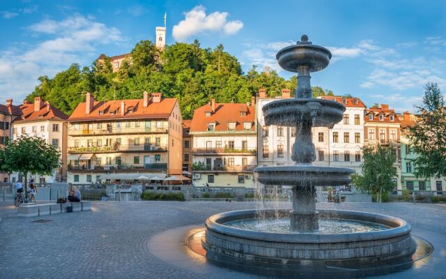 Tromostovje IV In Heart Of Ljubljana