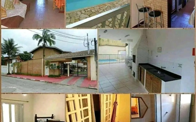 Apt TOTA 3 min Praia grande piscina e churrasqueira