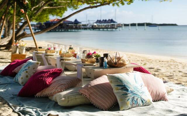 Private Beach Ocean Front Boat Dock Tiki Bar