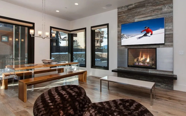 Ski Side Stunner with Pool by RedAwning
