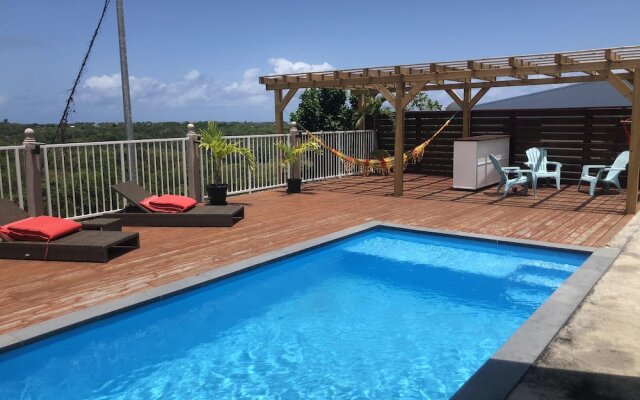 Villa With 3 Bedrooms in Le Gosier, With Wonderful sea View, Private Pool and Furnished Terrace - 4 km From the Beach