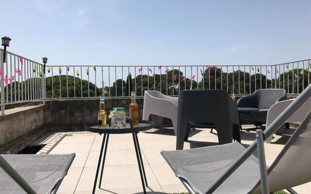 Le Soregia - Élégant T2, Clim, parking, rooftop