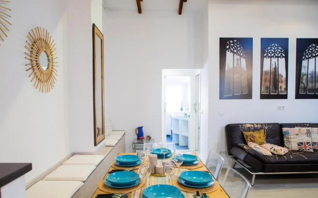 Cabanyal 3 Bedroom WIFI AC Terrace Beach Penthouse