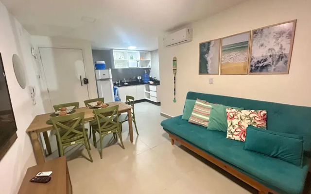 Flat a 120 metros das Piscinas Naturais