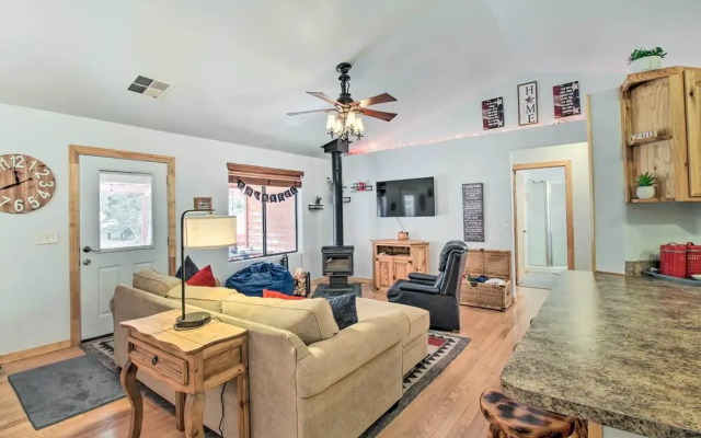 Fire Pit, Fenced Yard: Overgaard Cabin Near Hiking