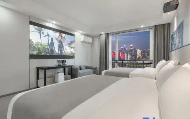 Xixidi High-rise River View Homestay (Jiefangbei Area Hong Ya Dong)