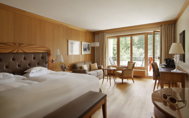 Grand Hotel Kronenhof – Guest Rooms – Pontresina