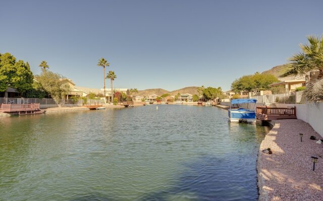 Lakefront Glendale Home W/ Private Pool & Dock