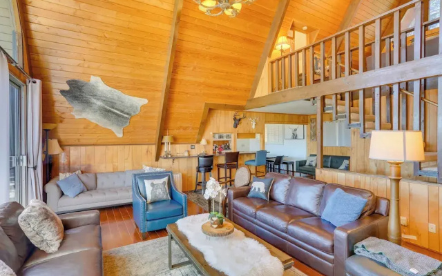 A-frame Home w/ 3 Decks & Lake Arrowhead Views!