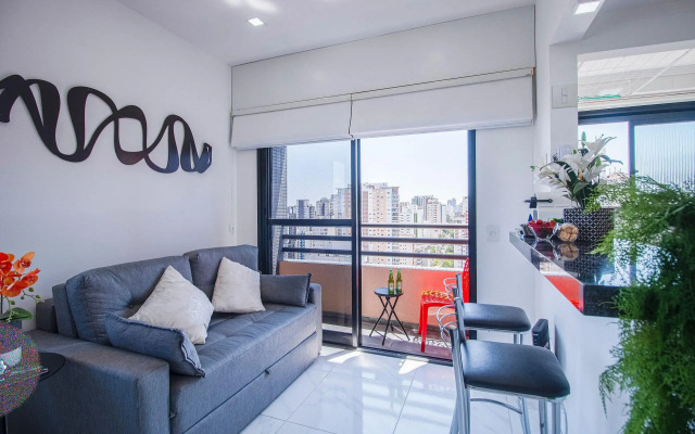 Duplex em Pinheiros com Vista Incrível, Piscina, AC