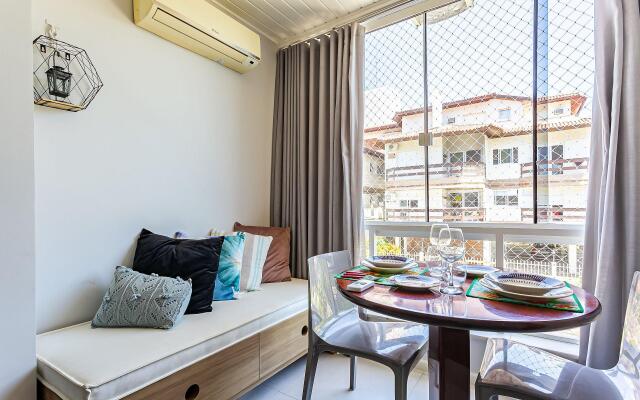 Studio aconchegante a 300m da praia Jurerê EBT108