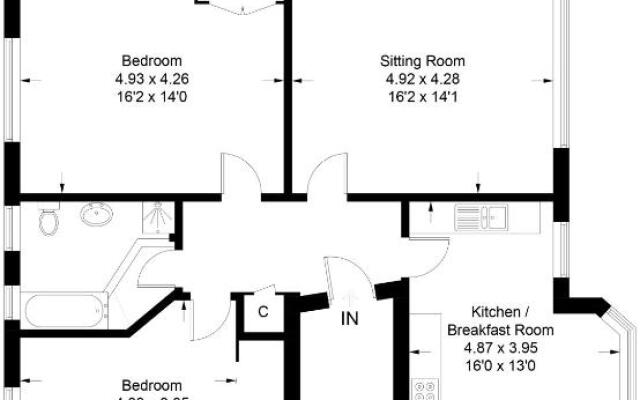 Beautiful spacious Victorian flat Central Southsea