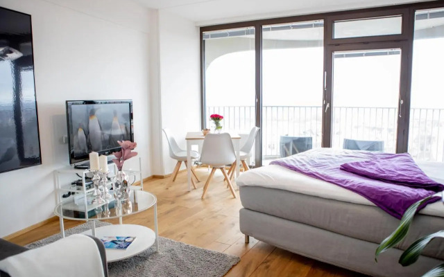 Helles Apartment mit tollem Blick über Augsburg