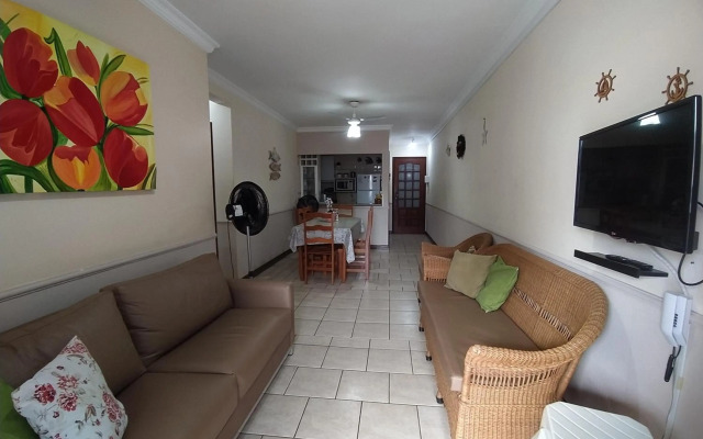 Sirlei Ubatuba - Ap 12-2, 50m do mar com sacada gourmet