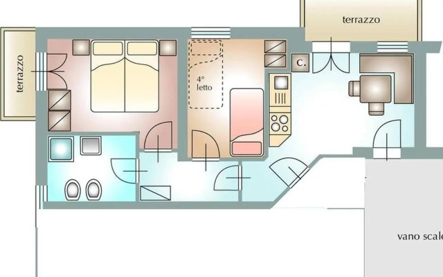 Continental 101- 4 beds