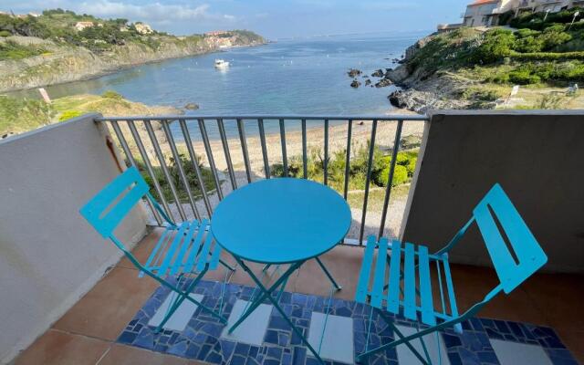 AZUR-Les pieds dans l'eau-Vue sur Mer et Clocher de Collioure en toile de fond - WIFI - PARKING