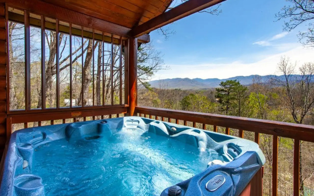 Constellation Station View Hot Tub Fireplace
