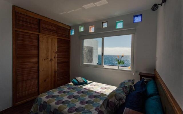 Canary casita next to the Atlantic Ocean