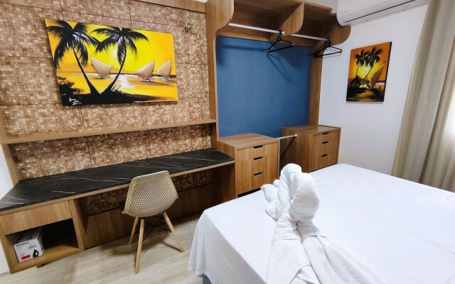 Apartamento 2 suítes lindo e vista mar