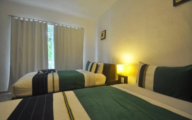 Poolside tranquil apartment in Playa del Carmen