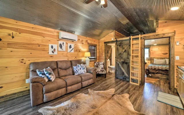 Rustic Dog-friendly Cabin w/ Deck & Fire Pit!