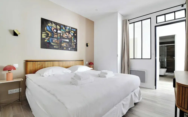 Charming Aptt With Patio - 2bd/4p - Monceau Park