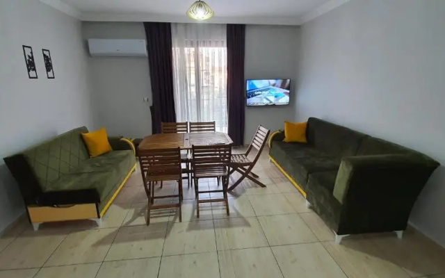 3+1 sea1km 125mt2 Furnished luxury apartment 1.kat